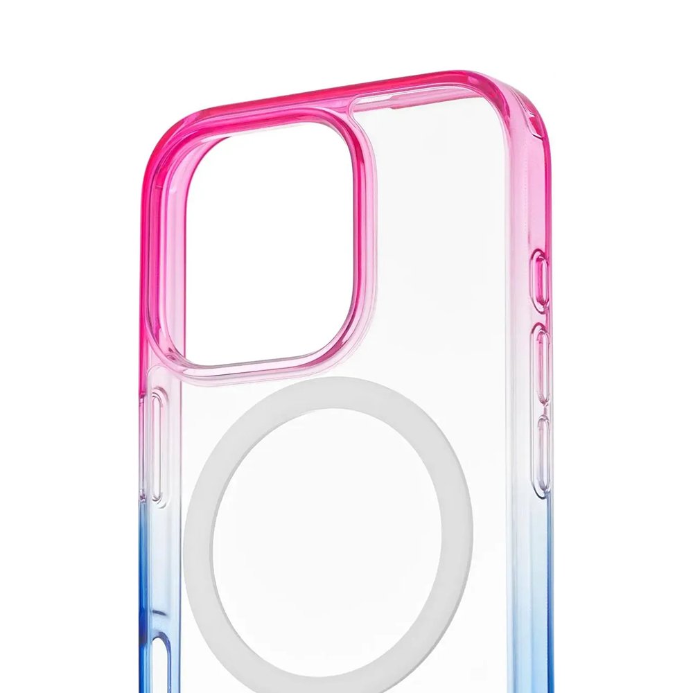 Чехол защитный uBear Fusion Mag Case iPhone 16 Pro, сине-розовый